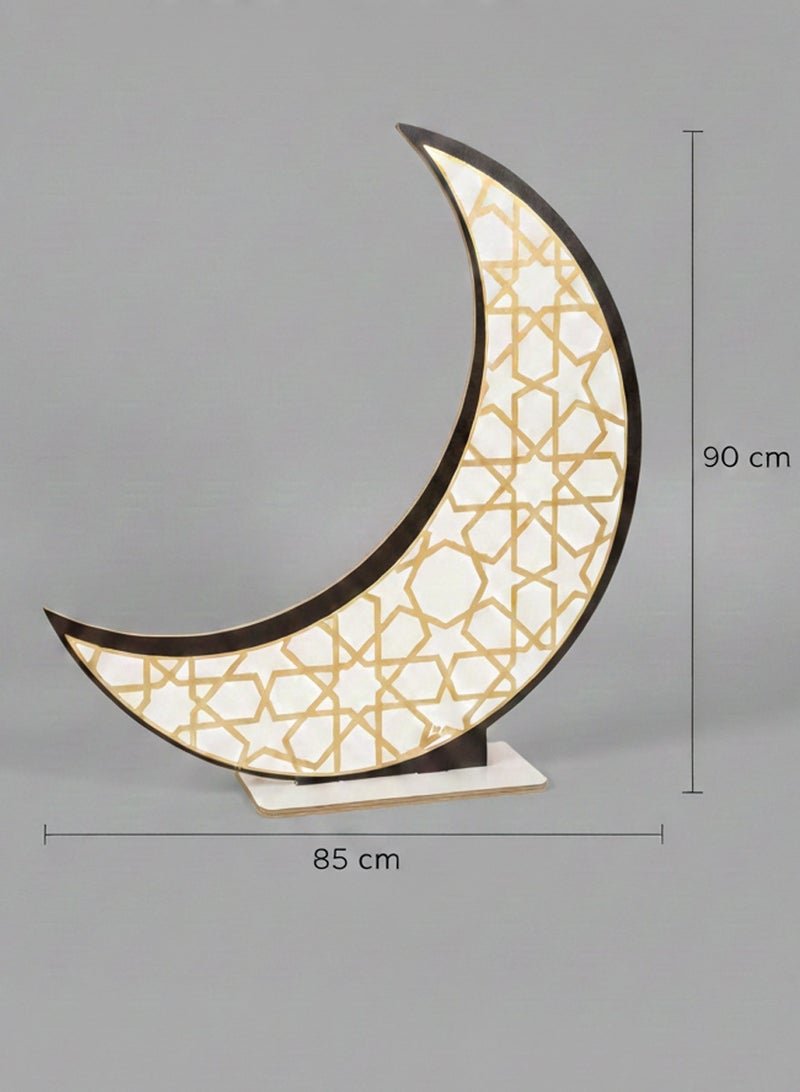 QUTOOB Home Decorations Moon & Stand - Ramadan Decor Ramadan Wallpapers - Ramadan & Eid Decorations - Decoration Art & Wall Paper Decoration Stand For Reception, for Welcoming , Cozy & Inviting Atmosphere - Image 4